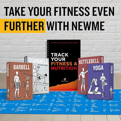 NewMe Fitness Bodyweight Workout Cards, Instructional Fitness Deck for Women & Men, Beginner Fitness Guide to Training Exercises at Home or Gym (Bodyweight, Vol 2)