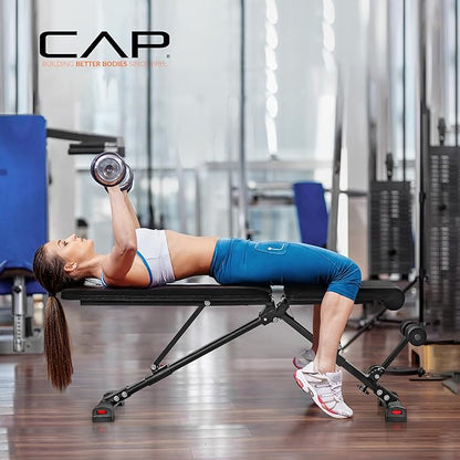 CAP Barbell Multi-Purpose Adjustable Utility Strength Training Weight Bench