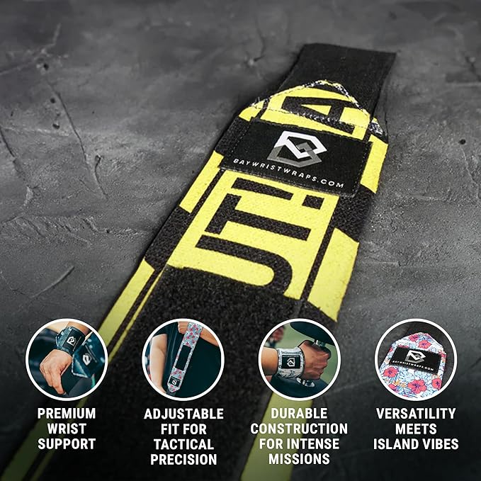 Weightlifting Workout Wrist Brace - Adjustable, One Size Fits All - Comfort Wrist Wraps for Weightlifting with Thumb Loop, Lifting Wrist Straps