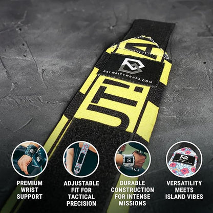Weightlifting Workout Wrist Brace - Adjustable, One Size Fits All - Comfort Wrist Wraps for Weightlifting with Thumb Loop, Lifting Wrist Straps