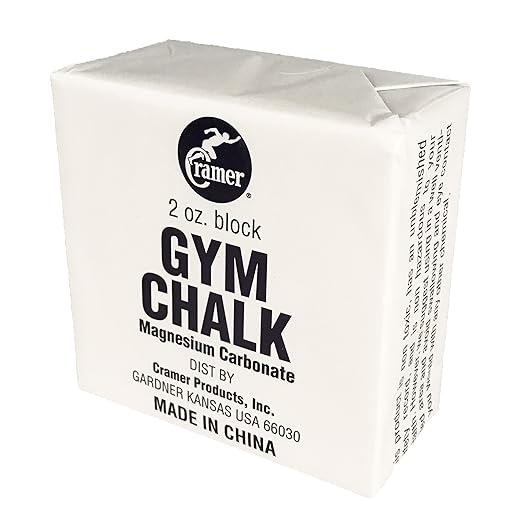 Cramer Gym Chalk Block, Magnesium Carbonate for Better Grip in Gymnastics, Weightlifting, Power Lifting, Pole Fitness, & Rock Climbing, 2 oz.