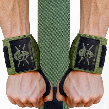 Iron Infidel Wrist Wraps for Weightlifting - 18" and 24" Heavy Duty Support for Working Out, Gym Accessories for Men - Use for Lifting, Crossfit, Fitness, Exercise, Bench Press, Powerlifting
