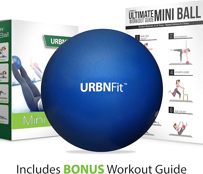 URBNFit Small Exercise Ball - 9-inch Mini Pilates