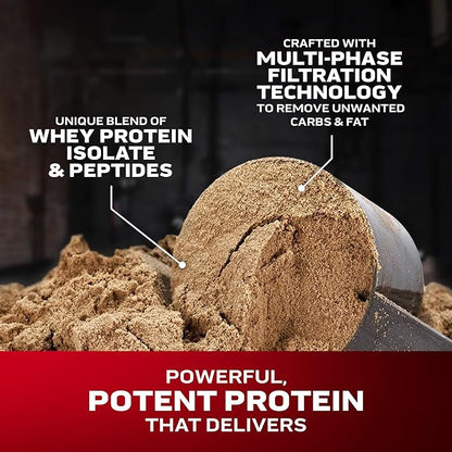 Muscletech Whey Protein Powder (Vanilla Cream, 2.2 Pound) - Nitro-Tech Muscle Building Formula with Whey Protein Isolate & Peptides - 30g of Protein, 3g of Creatine & 6.6g of BCAA