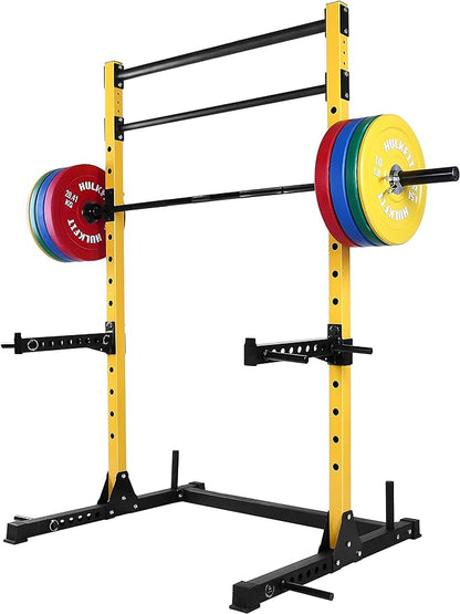 HulkFit Multi-Functional Adjustable Pro Series Squat Stand Squat 2 Pull