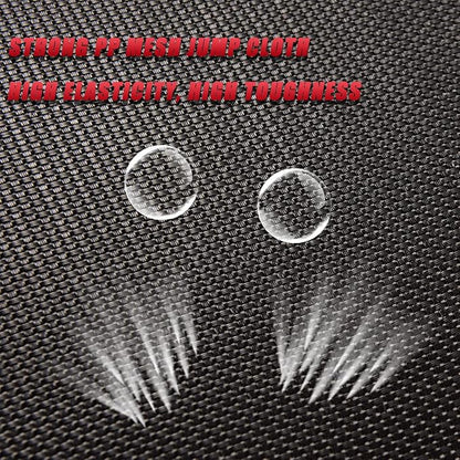 Newan 45'' Fitness Trampoline with Adjustable Handle Bar, Silent Trampoline Bungee Rebounder Jumping Cardio Trainer Workout for Adults - Mini Trampoline Max Limit 330 lbs