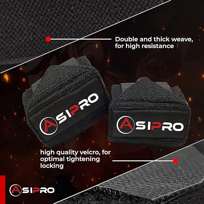 Wrist Wraps for Weightlifting 18" Wrist Straps for Weightlifting Weight Lifting Wrist Wraps for Men & Women, Muñequeras para Gym Wrist Support for Working Out, Gym Wrist Wraps for Powerlifting