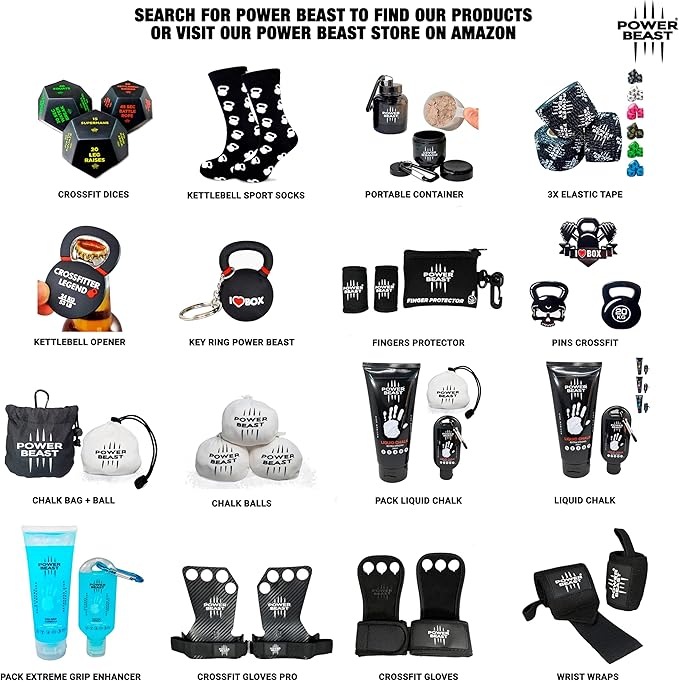 POWER BEAST Colored Liquid Chalk, 2 Bottles Combo of 200 + 50 ML, Liquid Sports Chalk, Free Professional Hand Grip for Gym, Weightlifting, Rock Climbing, Crossfit, Powerlifting, Pole Dance.