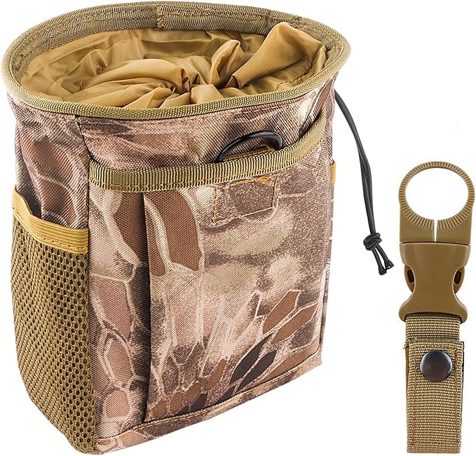 Drawstring Highend Rock Climbing Chalk Bag with a Carabiner Different Pockets for Climbing Bouldering, Gymnastics, Gym Pouch, Cross Fit and Lifting