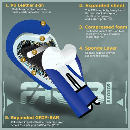 Farabi Sports Kids Boxing Gloves 4, 6, 8-oz Boxing Gloves for Kids Junior Boxing Gloves Youth Boxing Gloves Boys and Girls Boxing Training Gloves for MMA Muay Thai & Punching Bag