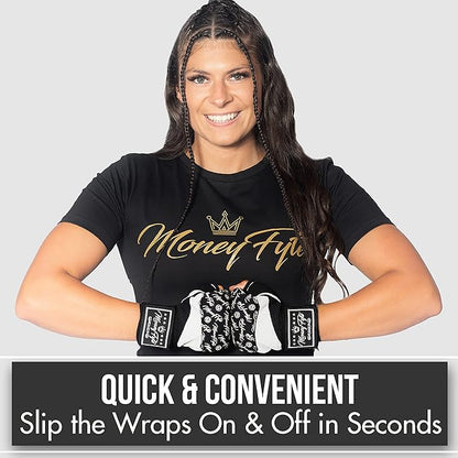 Quick Gel Boxing Wraps Under Boxing Gloves - Kickboxing MMA Muay Thai - Fist, Knuckle, Wrist Wrap Protection Inner Glove Hand Wraps - Men Women Kids