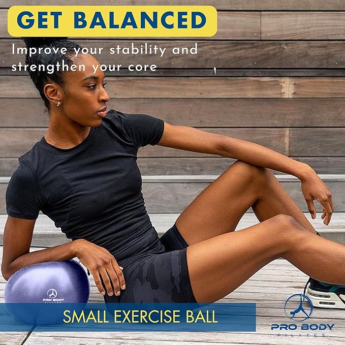 ProBody Pilates Ball Small Yoga Ball 9 Inch