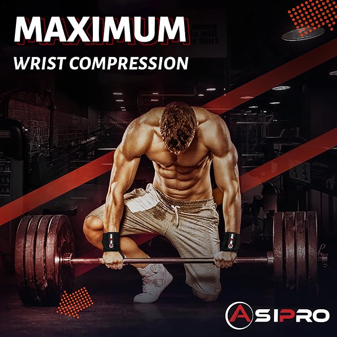 Wrist Wraps for Weightlifting 18" Wrist Straps for Weightlifting Weight Lifting Wrist Wraps for Men & Women, Muñequeras para Gym Wrist Support for Working Out, Gym Wrist Wraps for Powerlifting