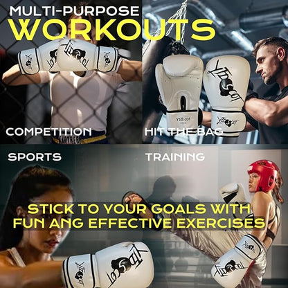 Boxing Gloves for Men, Heavy Bag Workout Boxing Gloves, Sparring Training Fighting Gloves for Boxing Kickboxing Punching Bag Muay Thai MMA