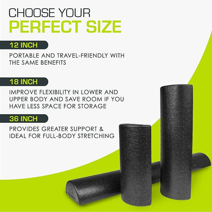 ProsourceFit High Density Foam Rollers 18 - inches