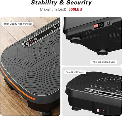 soges Vibration Plate Exercise Machine, Vibrating Exercise Equipment for Whole Body, Vibrate Plate for Home Fitness Workout, Weight Loss, Training