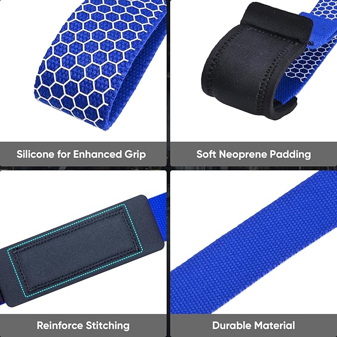 APEXUP Weight Lifting Straps for Weightlifting, Lifting Wrist Straps Gym, Deadlift Straps, Anti Slip Silicone and Neoprene Padded Weightlifting Straps Men Women Powerlifting, Strength Training