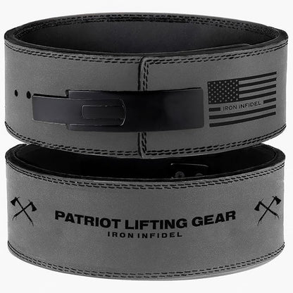 Weight Lifting Belt - Lever Gym Belt for Weightlifting 10mm Leather 4 Inches