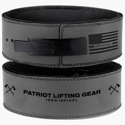 Weight Lifting Belt - Lever Gym Belt for Weightlifting 10mm Leather 4 Inches