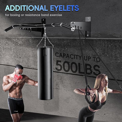 Multifunctional Wall Mounted Pull Up Bar - 48’’ 500 lbs