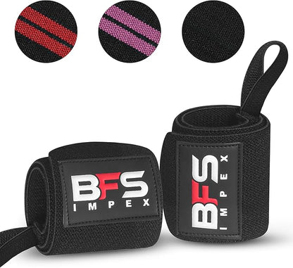Wrist Wraps for Weightlifting,18” Premium Quality Wrist Straps for Weightlifting,Weight Lifting Wrist Wraps with Thumb Loop for Curls Dips,Powerlifting Weight Training Men Women