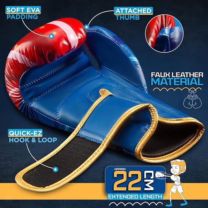 WYOX Kids Boxing Gloves 4oz 6oz 8oz – Youth Punching Gloves for Boys & Girls Ages 3–15 – Sparring Gloves for Punching Bag, Kickboxing, Muay Thai, MMA – Boxing Gloves for Kids Training Set