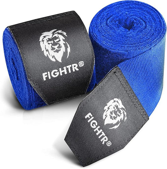 FIGHTR® Boxing Handwraps 160 inches semi-Elastic Hand Wraps with Thumb Loop for Boxing, MMA, Muay Thai & Martial Arts