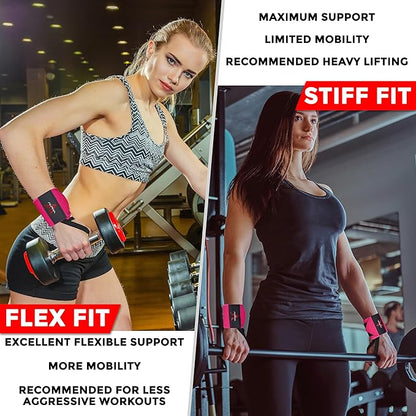 Alpha Sports Wrist Wraps for Weightlifting,Gym Exercise,Adjustable,Durable for Crossfit,Powerlifting, Bodybuilding, and Fitness Workouts,Enhanced Stability for Lifting,Training