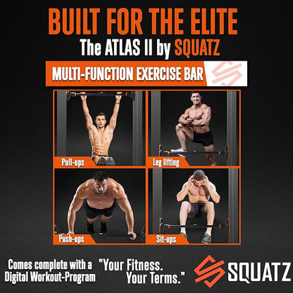 SQUATZ Adjustable Pull-Up & Chin-Up Bar-
