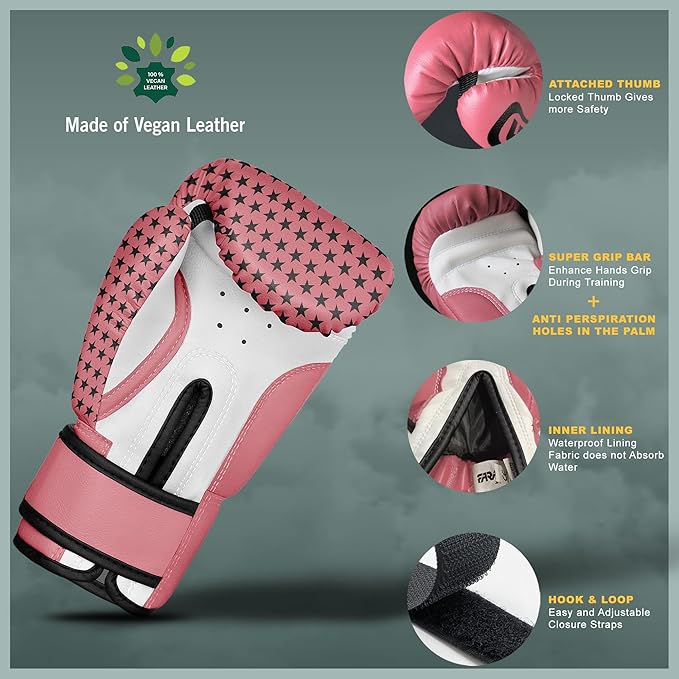Farabi Sports Kids Boxing Gloves 4, 6, 8-oz Boxing Gloves for Kids Junior Boxing Gloves Youth Boxing Gloves Boys and Girls Boxing Training Gloves for MMA Muay Thai & Punching Bag
