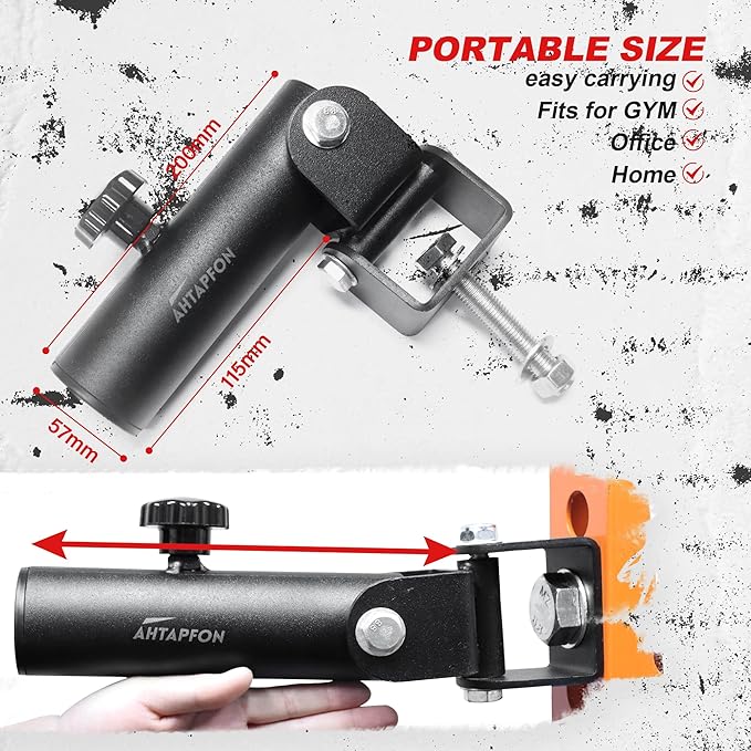 T-Bar Row Olympic Bars Landmine Attachment for Barbell Workouts, 360 Rotation, Fits 2-inch Olympic Barbell, Gym Home Fitness, Squat,Deadlifts