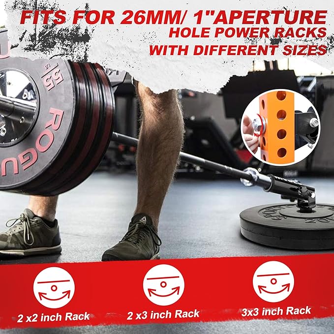 T-Bar Row Olympic Bars Landmine Attachment for Barbell Workouts, 360 Rotation, Fits 2-inch Olympic Barbell, Gym Home Fitness, Squat,Deadlifts