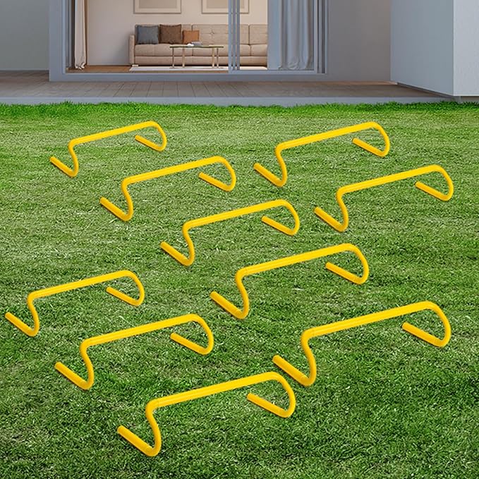 Wettarn 10 Pcs Speed Agility Training Hurdles Detachable