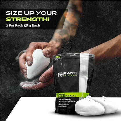 Gym Chalk | Magnesium Carbonate Athletic Chalk for Excellent Grip - Gym Workout Grip Chalk for Weightlifting & Gymnastics.