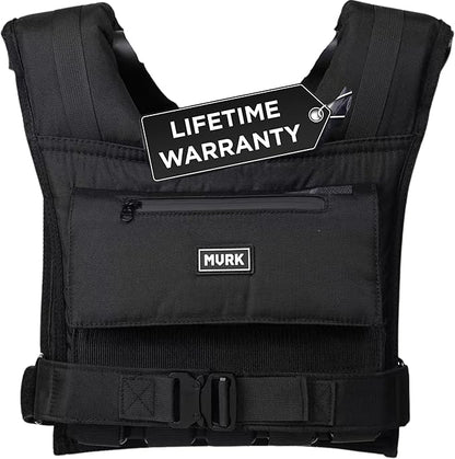MVRK Weighted Vest Men 18lbs | 28lbs | 35lbs | 45lbs | 65lbs - Weighted Workout Vest With Removable Iron Weights, Heavy Duty Weighted Exercise Vest For Functional Training & Calisthenics - Weight Vest for Men and Women