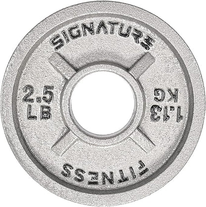 Signature Fitness Deep Dish 2-Inch Olympic Cast Iron