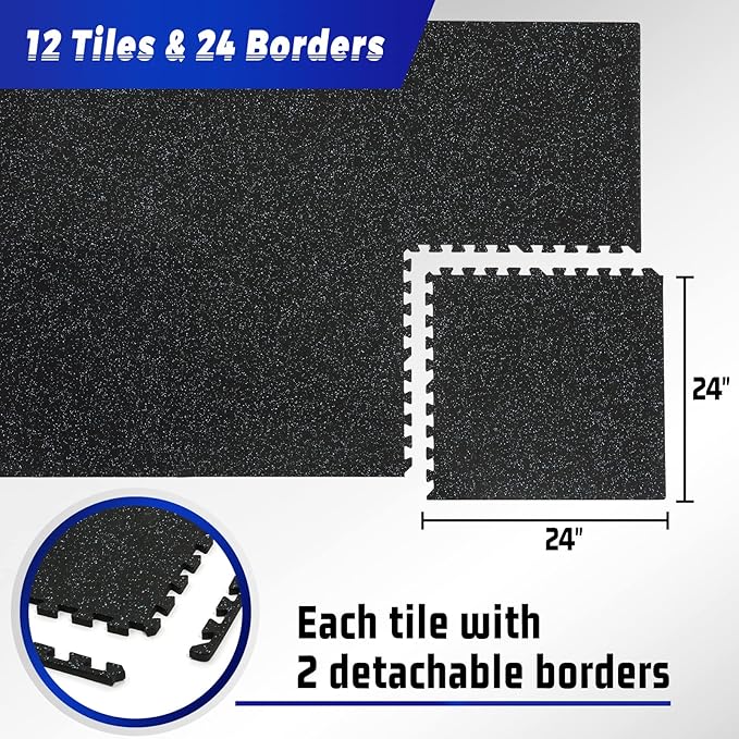 SUPERJARE 0.56“ Thick Exercise Equipment Mats