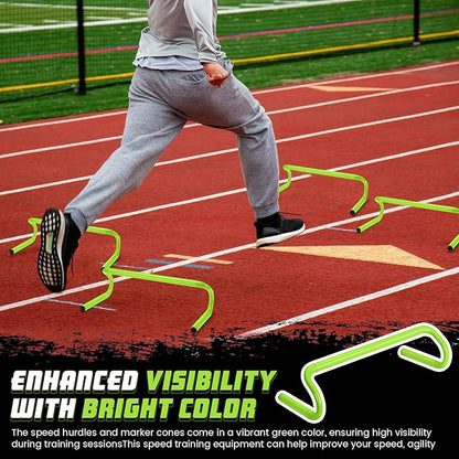 5 Pcs Speed Agility Training Hurdles Detachable Durable