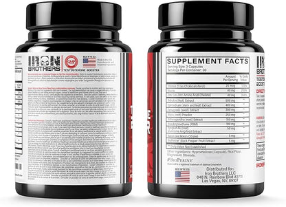 Testosterone Booster Supplements for Men - Estrogen Blocker - Supplement Natural Energy, Strength & Stamina - Lean Muscle Growth - Promotes Fat Loss - Increase Male Performance (2 Bottles)