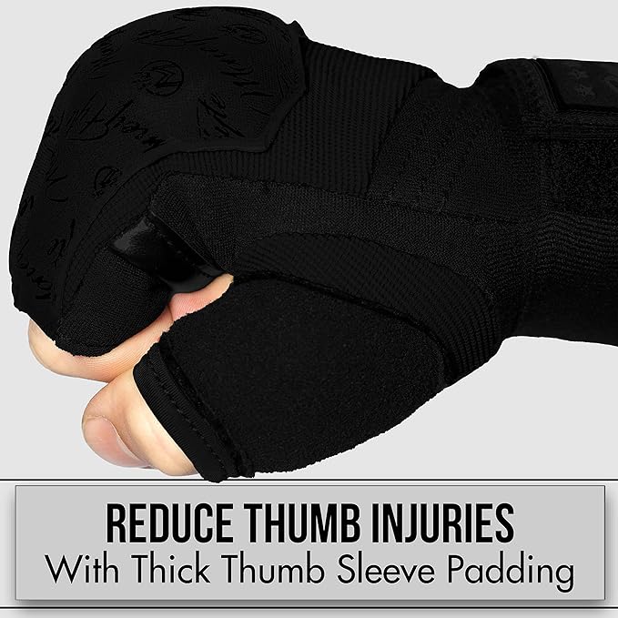 Quick Gel Boxing Wraps Under Boxing Gloves - Kickboxing MMA Muay Thai - Fist, Knuckle, Wrist Wrap Protection Inner Glove Hand Wraps - Men Women Kids