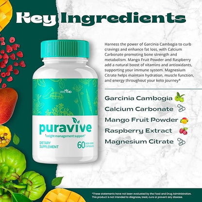 Puravive Premium Weight Loss Capsules Reviews - Original Formula - Puravive Weight Loss Capsules Original, Puravive Weight Loss Pills, Puravive Exotic Rice Method (3 Pack)