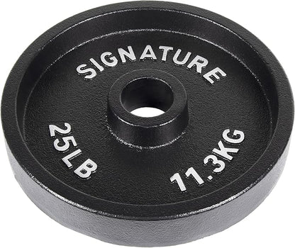 Signature Fitness Deep Dish 2-Inch Olympic Cast Iron