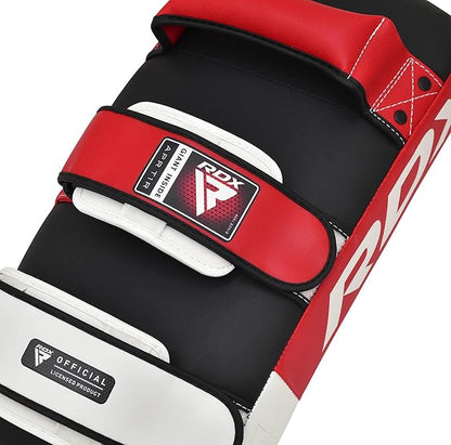 RDX Muay Thai Pad for Training, Curved Kickboxing Kicking Strike Shield, Coaching Kick Boxing, MMA, Martial Arts, Karate, Taekwondo, Punching, Foot, Knee and Elbow Target (One Pad Only)