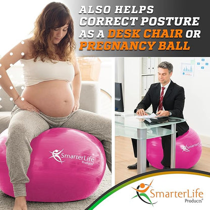 SmarterLife Workout Exercise Ball for Fitness