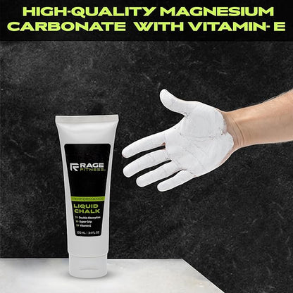 Rage Fitness Gym Liquid Chalk, Magnesium Carbonate Athletic Chalk for Excellent Grip, Gym Workout Grip Chalk, Weightlifting, Gymnastics