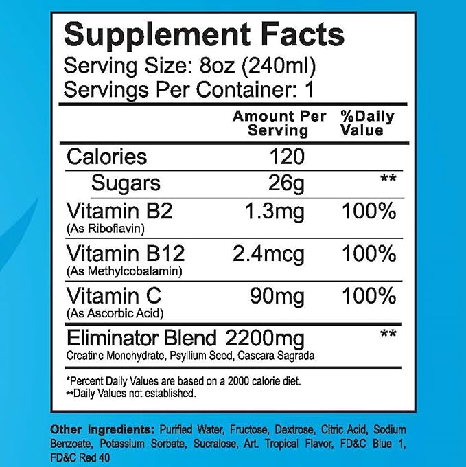 Wellgenix Omni Rhino - Extra Strength Toxin Eliminator - Same Day Detox Drink - Fruit Punch 8 fl oz (2 Pack)