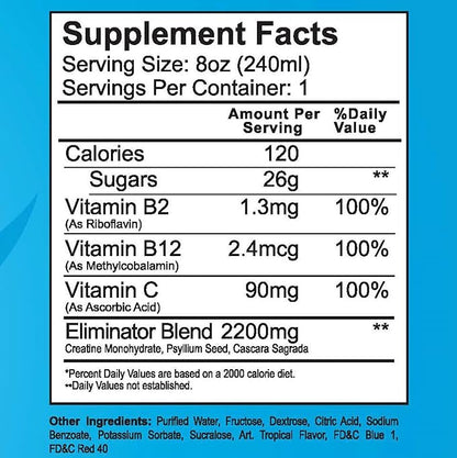 Wellgenix Omni Rhino - Extra Strength Toxin Eliminator - Same Day Detox Drink - Fruit Punch 8 fl oz (2 Pack)
