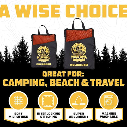 Wise Owl Outfitters Camping Towel - Camping Accessories