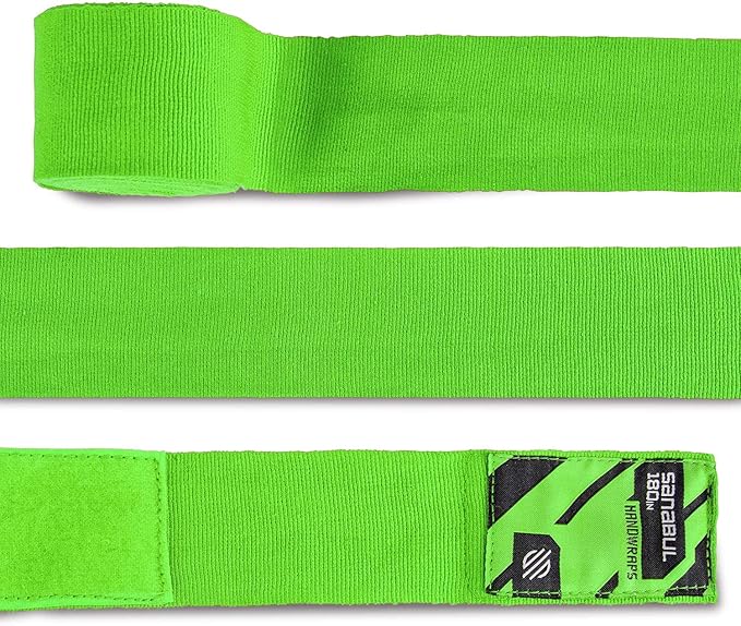 Sanabul Elastic 180 inch Boxing Hand Wraps for Boxing Gloves Muay Thai Kickboxing MMA Wraps for Men & Women