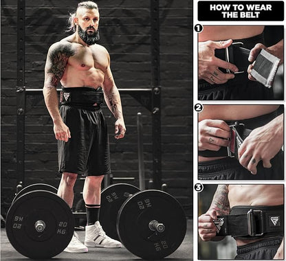 RDX Weight Lifting Belt AUTO LOCK 6.5” Padded